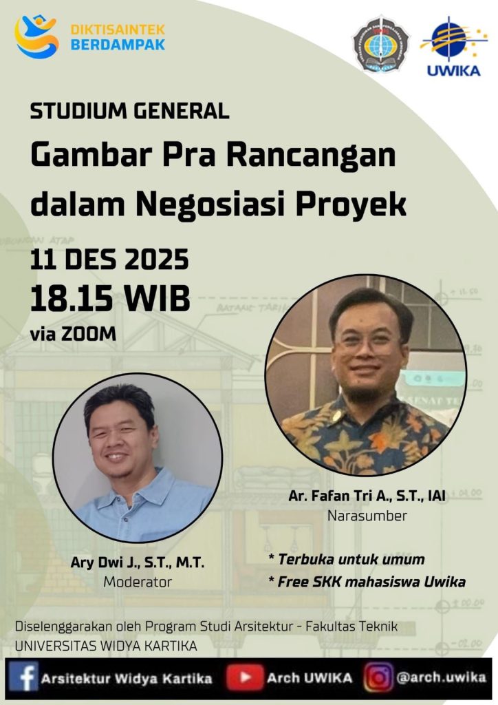 SG Arsitekur Uwika: Gambar Pra Rancang